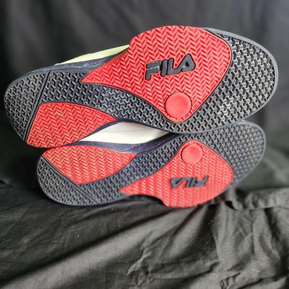 Fila Men's Contingent 4 Basketball Sneaker‎ White Navy Red SIZE 13